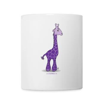 Purple giraffe - Mug - white - Front
