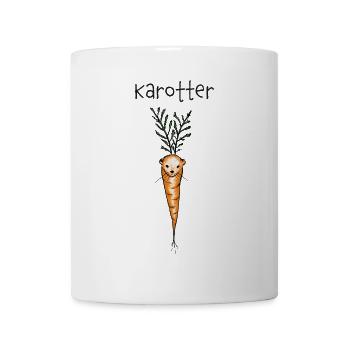 Karotter - Otter, Karotte - Tasse - Weiß - Vorne