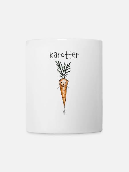 Karotter - Otter, Karotte - Tasse - Weiß