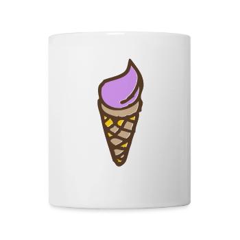 Eis - Softeis - Tasse - Weiß - Vorne