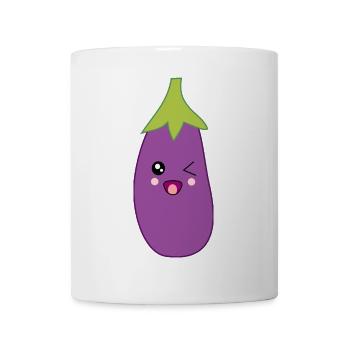 Aubergine Vegetables vegan - Mug - white - Front