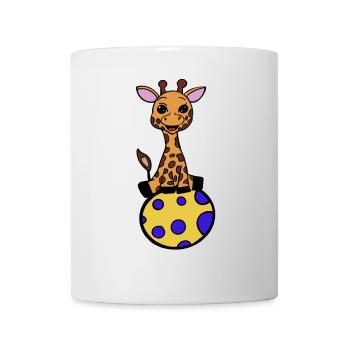 Giraffe Illustration – Kinderzimmer Safari Deko - Tasse - Weiß - Vorne