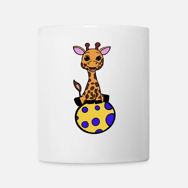 Giraffe Illustration – Kinderzimmer Safari Deko - Tasse - Weiß