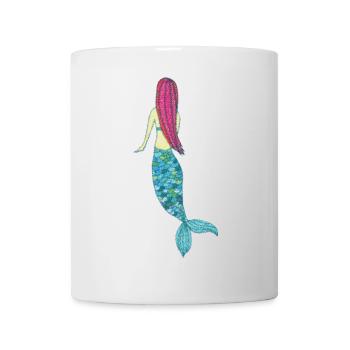 Sirène impressionniste - Mug blanc - blanc - Devant