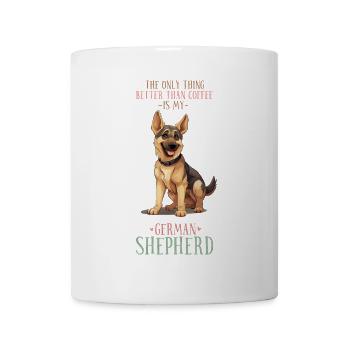 My German Shepherd and Coffee - Mug - white - Front