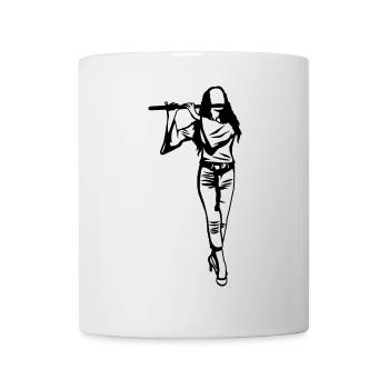Croquis de la flûte - Mug blanc - blanc - Devant