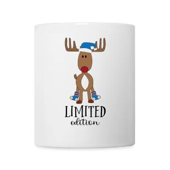 L’orignal Rudolph à Noël - Mug blanc - blanc - Devant
