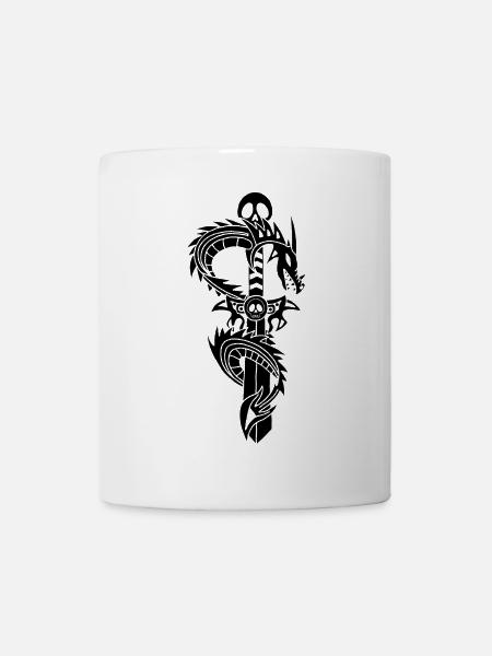 The Black Dragon and the Sword - Mug - white