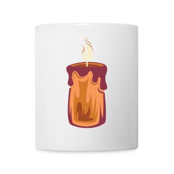 Candle Christmas Light Illustration 1st Advent - Mug - white - Front