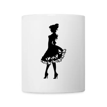 on black - Mug - white - Front