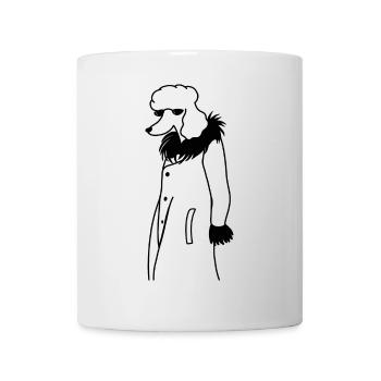 Cooler Pudel - Tasse - Weiß - Vorne