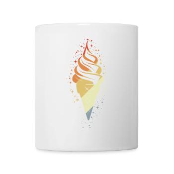 Cornet de crème glacée vintage - Mug blanc - blanc - Devant