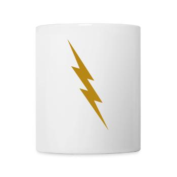 Golden Lightning Bolt - Mug - white - Front