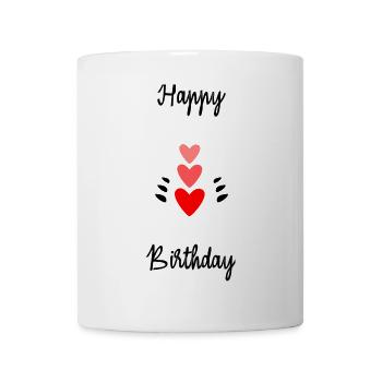 HAPPY BIRTHDAY. HAPPY BIRTHDAY. ANNIVERSARY. - Mug - white - Front