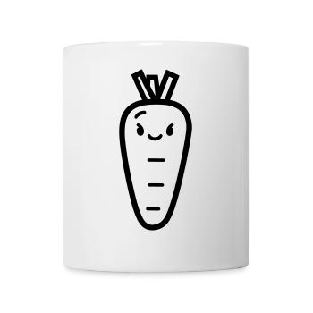 Karotte - Tasse - Weiß - Vorne