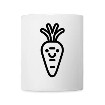 Karotte - Tasse - Weiß - Vorne