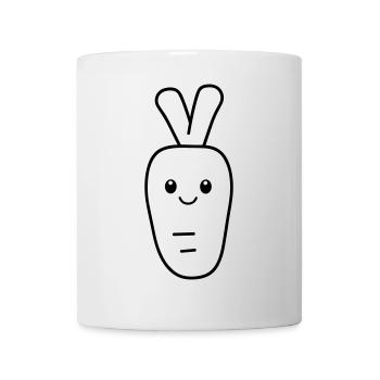 Karotte - Tasse - Weiß - Vorne