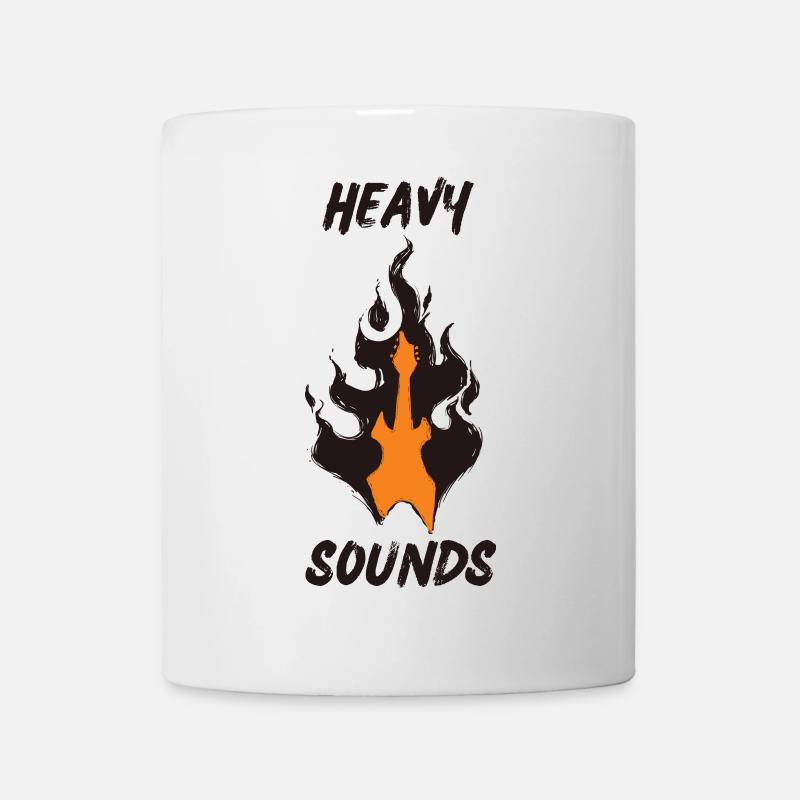HEAVY SOUNDS METAL HARD ROCK - Mug - white