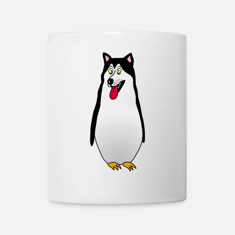 Pinguin Hund - Tasse - Weiß