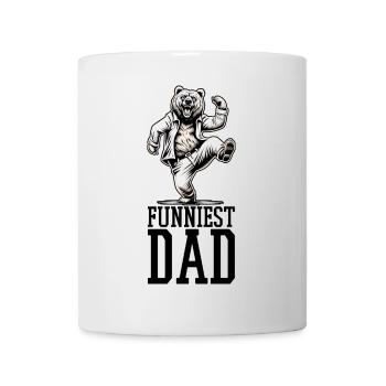 Lustigster Vater tanzender Bär Geschenk - Tasse - Weiß - Vorne