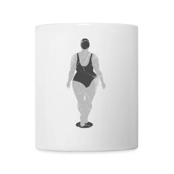 Schöne Frau im Badeanzug - Tasse - Weiß - Vorne