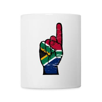 South Africa flag number 1 used - Mug - white - Front