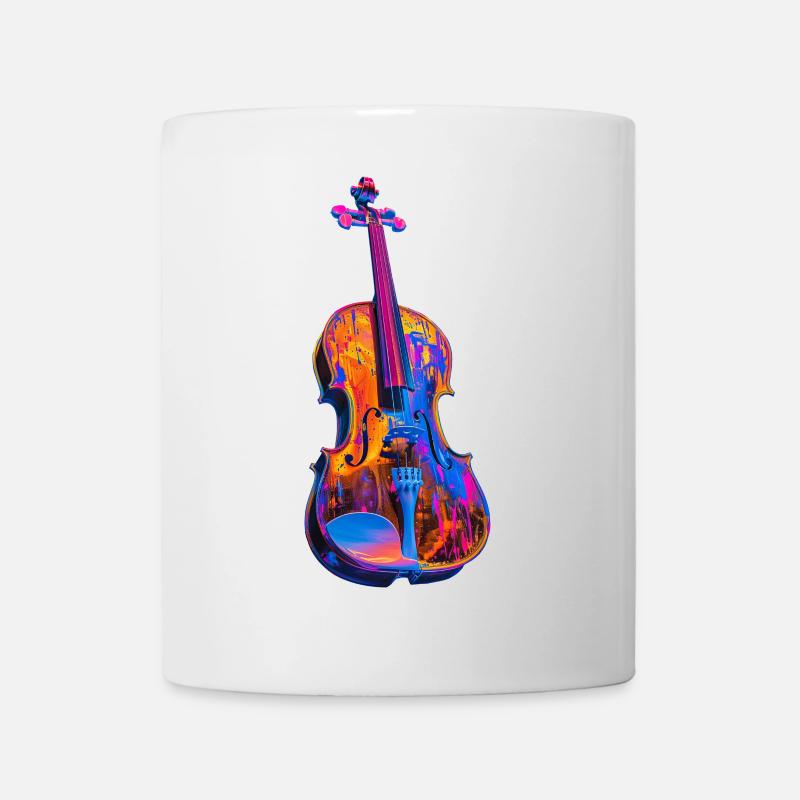 Violine - Tasse - Weiß