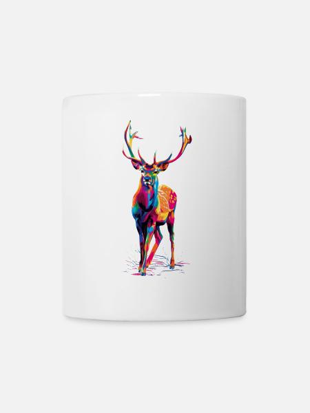 Reh - Tasse - Weiß