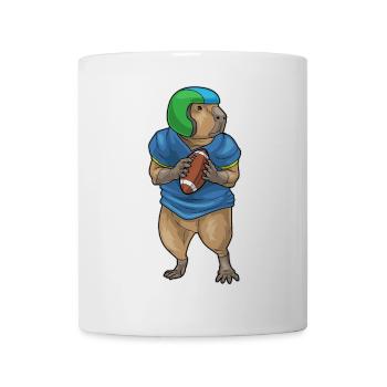 Capybara American Football Helmet - Mug - white - Front
