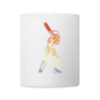 Retro Cricket Batter - Mug - white - Front