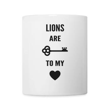 Lions are the key to my heart - Mug - white - Front