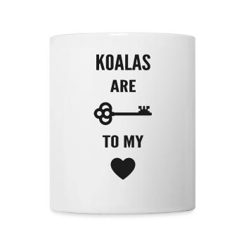 Koalas are the key to my heart - Mug blanc - blanc - Devant