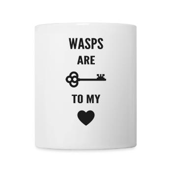 Wasps are the key to my heart - Mug - white - Front