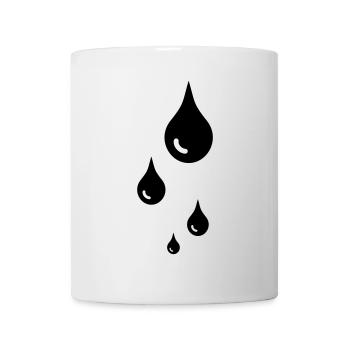 tropfen - Tasse - Weiß - Vorne