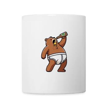 Bärlin Bär Party Bier Berlin in Unterhose - Tasse - Weiß - Vorne