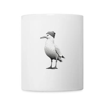 Chapeau de mouette oiseau mer du Nord Hambourg Bonnet Kiel - Mug blanc - blanc - Devant