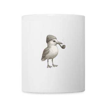 HH North Sea Seagull Beanie Beanie Black White Whistle - Mug - white - Front