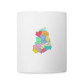 Map of the GDR - Mug - white - Front