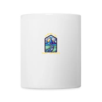 Buntglasfenster des Jakobswegs - Tasse - Weiß - Vorne
