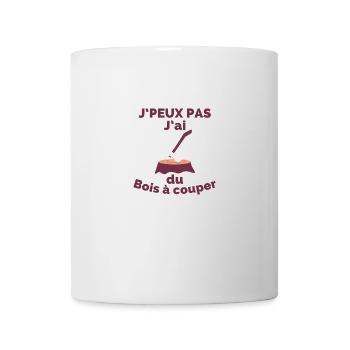 Ich kann nicht, ich habe Holz zum Schneiden - Tasse - Weiß - Vorne