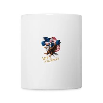 WTF Is A Kilogram??? Patriotic Joke About The - Tasse - Weiß - Vorne