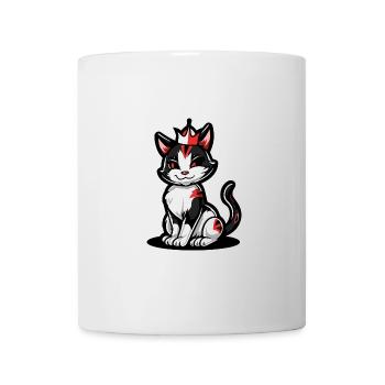 Couronne de bande dessinée de chat - Mug blanc - blanc - Devant