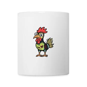 Hahn Halloween Comic - Tasse - Weiß - Vorne