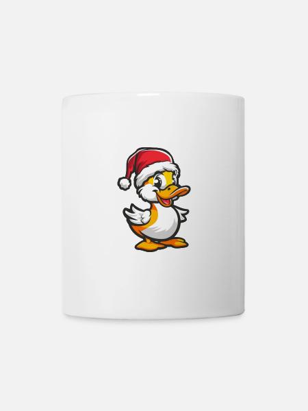 Ente Weihnachten - Tasse - Weiß