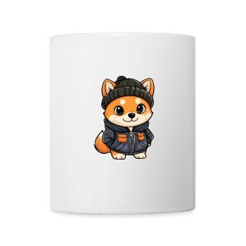 Shiba Inu Dog Winter - Mug - white - Front