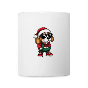 Beagle Chien Noël Noël - Mug blanc - blanc - Devant