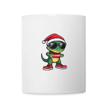 Lézard Gecko Noël Moche Noël - Mug blanc - blanc - Devant