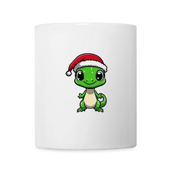 Lézard Noël Noël - Mug blanc - blanc - Devant