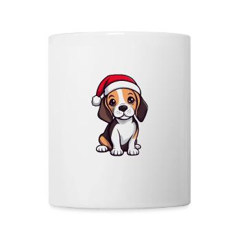 Beagle Dog Christmas Christmas - Mug - white - Front