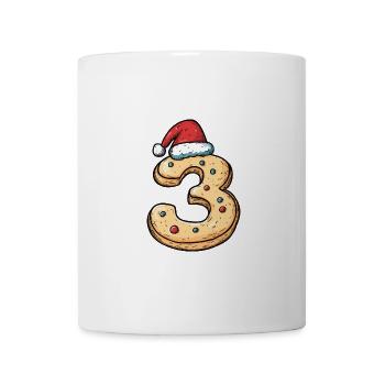 3 Zahl Weihnachten - Tasse - Weiß - Vorne